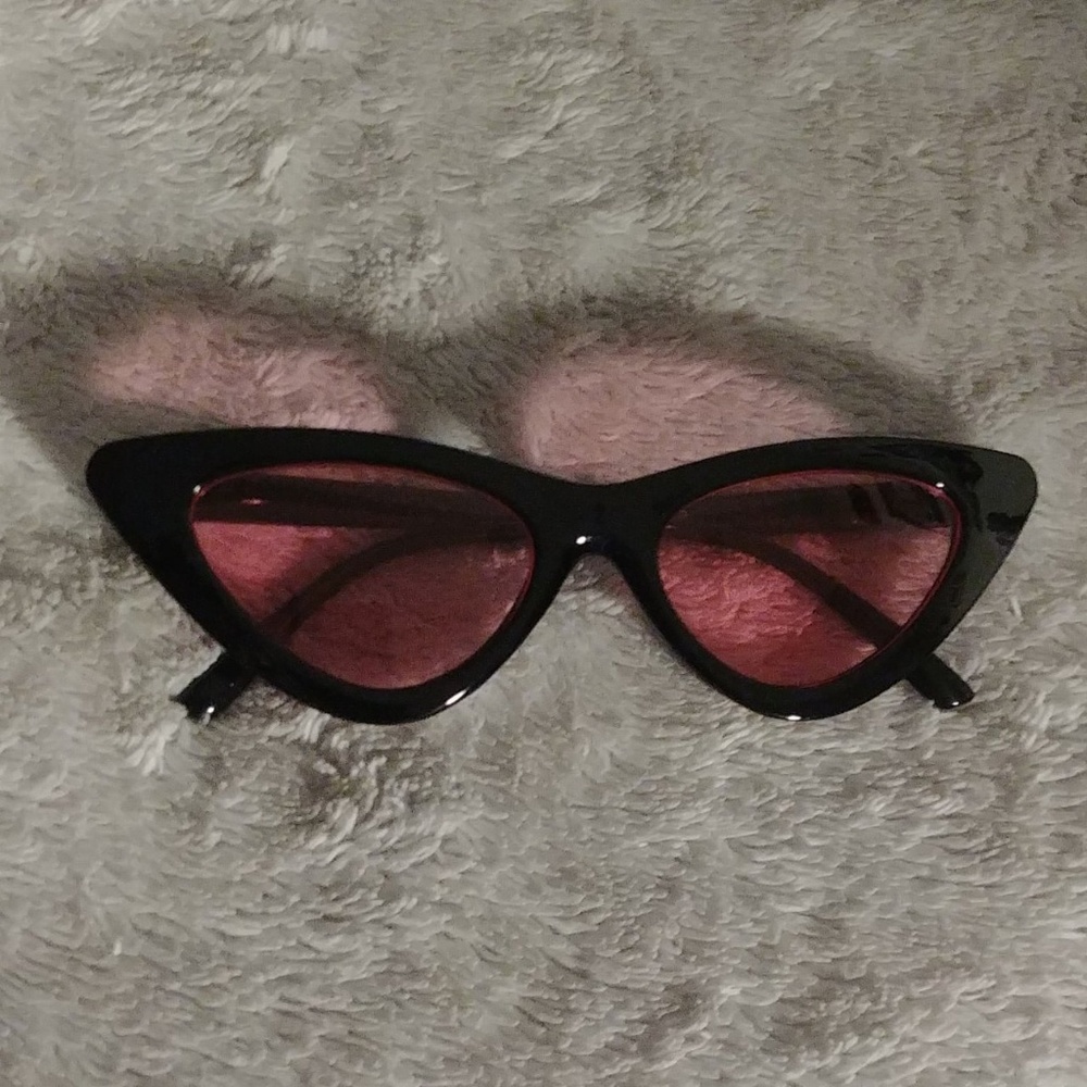 (2 for $12) pink tinted cat eye sunglasses
